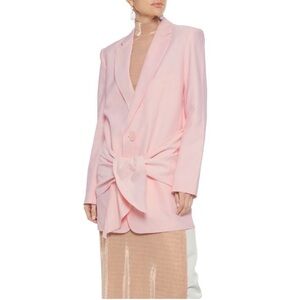 Tibi Pink Blazer Modern Tailored Suit Jacket